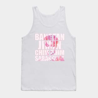 BTS - Chim Chim and words (pink watercolours) | Army | Kpop Tank Top